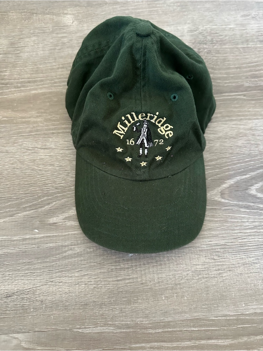 Vintage Milleridge Inn Dad Hat Green Embroidered Long Island NY Restaurant Cap K